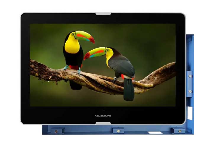 AquaSound Wodoodporny Telewizor LED Podtynkowy 27-Calowy FullHD Android TV (ASV2770IXS)